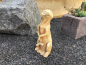 Preview: Gartenfigur, niedliches Erdmännchen, 30 cm Hoch, Park & Gartendekoration, Tierfigur, Steinguss, Steinfigur