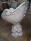 Preview: massive white concrete decorative garden armchair in baroque sty