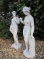 Preview: Gartenfiguren, David & Eva mit Apfel in der Hand
