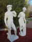 Preview: Gartenfiguren, David & Eva mit Apfel in der Hand