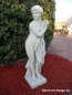 Preview: Gartenfigur, Statue, Frau mit Tuch, Steinfigur, 131 cm hoch, Park & Gartendekoration, Steinguss