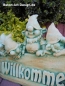 Preview: Zwerg, Troll, Wichtel, Skulptur, Steinfigur mit Pflanztopf