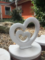Preview: Herz, Skulpturen, Steinguss, Gartenfiguren, Steinfiguren, Frostsicher, Wetterfest, Gartendekoration, Beton