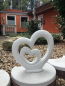 Preview: Stein Herz, Skulptur, Steinfigur, Steinguss, Gartenfigur, Frostsicher, Wetterfest, Gartendekoration