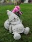 Preview: Zwerg, Troll, Wichtel, Skulptur, Steinfigur mit Pflanztopf
