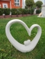 Preview: Skulptur, Herz, Steinfigur, Gartenfigur, Gartendekoration