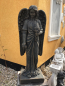 Preview: Steinfigur, Engel mit Blumen, Park & Gartendekoration, Grabfigur, Skulptur, Steinguss, Gartenfigur