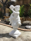 Preview: Gartenfigur Winter aus 4 Jahreszeiten, Winter, Putte auf Kugel, Skulptur, Steinfigur, Steinguss, Statue