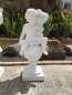 Preview: Gartenfigur Frühling aus 4 Jahreszeiten, Putte auf Kugel, Skulptur, Steinfigur