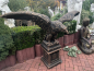 Preview: Adler auf Sockel xxl, Steinfigur & Sockel im Set, Park & Gartendekoration, Steinguss, Statue