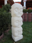 Preview: Buddha Gesichter, Steinfigur
