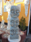 Preview: Buddha Gesichter, Steinfigur