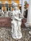 Preview: Steinfigur, Sitzende Frauenfigur, Gartenfigur, Park & Gartendekoration, Frostsicher