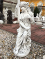 Preview: Steinfigur, Sitzende Frauenfigur, Gartenfigur, Park & Gartendekoration, Frostsicher