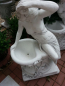 Preview: Gartenfigur, grosse Pflanzfigur "Frau mit Pflanzschale" 102 cm hoch, Park & Gartendekoration, Steinguss