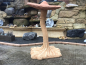 Preview: Steinfigur XXL Pilz, Gartenfigur, Steinguss, H. 119 cm