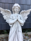 Preview: Engel Statue H. 80 cm Steinguss, Gartenfigur, Grabengel, Steinfigur, Gartendeko