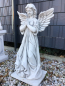 Preview: Engel Statue H. 80 cm Steinguss, Gartenfigur, Grabengel, Steinfigur, Gartendeko
