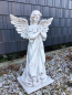 Preview: Engel Statue H. 80 cm Steinguss, Gartenfigur, Grabengel, Steinfigur, Gartendeko