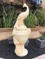Preview: Steinfigur Pfau, Statue H.110 cm Steinguss, Park & Gartendekoration, Gartenfigur, Skulptur