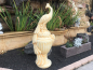 Preview: Steinfigur Pfau, Statue H.110 cm Steinguss, Park & Gartendekoration, Gartenfigur, Skulptur