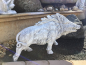 Preview: Wildschwein XXL, Steinfigur, Gartendekoration, Steinguss