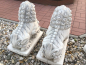 Preview: Gartenfigur, Steinfigur, Fu Löwen