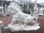 Preview: Steinfigur Löwe, Lebensgroße Statue, Frostsicher, Winterfest