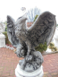 Preview: Statue Adler Steinfigur H.60 cm, Steinguss