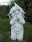Preview: Zwerg, Troll, Wichtel, Skulptur, Steinfigur mit Pflanztopf