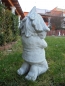 Preview: Zwerg, Troll, Wichtel, Skulptur, Steinfigur mit Pflanztopf