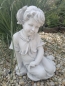 Preview: pretty garden figure "girls sitting" 48 cm