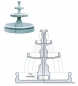 Preview: Gartenbrunnen Kaskadenbrunnen mit Brunnenbecken, Park & Gartendekoration, Steinguss