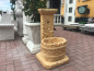 Preview: Wandbrunnen, 2 teilig, 75 cm hoch, Steinbrunnen, Gartenbrunnen, Park & Gartendekoration, Steinguss