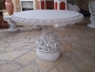 Preview: Massive decorative garden table with a round shape in the Baroqu