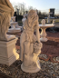 Preview: Steinfigur "Frau mit Blumenkorb" H. 132 cm, Steinguss, Gartenfigur, Statue, Park & Gartendekoration
