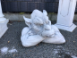 Preview: Steinfigur, Park &  Gartendekoration "großes Gargoyle Gesicht" Steinguss, Skulptur, Gartenfigur