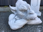 Preview: Steinfigur, Park &  Gartendekoration "großes Gargoyle Gesicht" Steinguss, Skulptur, Gartenfigur