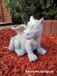 Preview: cute dragon from white concrete - Height: 23.5 cm