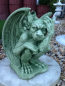 Preview: Gargoyle, Steinfigur, Torwächter, Gartenfigur, 27 cm hoch, Park & Gartendekoration, Steinguss, Skulptur