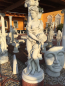 Preview: Steinfigur "Frau mit Muschel" H. 138 cm, Steinguss, Gartenfigur, Statue, Teichfigur, Frostsicher