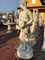 Preview: Steinfigur "Frau mit Muschel" H. 138 cm, Steinguss, Gartenfigur, Statue, Teichfigur, Frostsicher