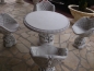 Preview: Steinbank, Tisch, Sessel, Steintisch, Gartendekoration