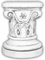 Preview: Sockel, Kapitell, Podest, Figurensockel, Steinsockel, Gartendekoration
