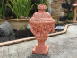 Preview: Amphore, Widderkopfvase / Vase mit Deckel, 90 cm hoch, Park & Gartendekoration, Pflanzschale, Steinguss