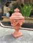 Preview: Amphore, Widderkopfvase / Vase mit Deckel, 90 cm hoch, Park & Gartendekoration, Pflanzschale, Steinguss