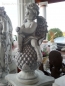 Preview: cute stone figure "Angel on pine cones"