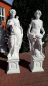 Preview: Set Jäger und Jägerin mit Sockel, Steinfiguren, Steinguss, Park & Gartendekoration