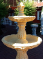 Preview: Gartenbrunnen mit 2 Brunnenschalen und Zapfenspitze, Park & Gartendekoration, Steinguss