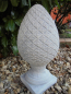 Preview: Pinienzapfen, Pfeilerspitze,  47 cm hoch, Pfeilerschmuck, Park & Gartendekoration, Steinguss